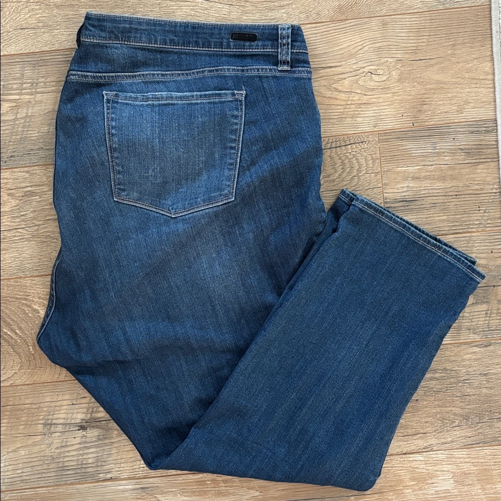 Kut from the Kloth Women’s Plus Size 24W Distressed Denim Blue Jeans *Flaw